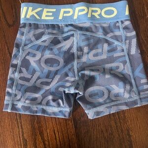 Nike Blue and Yellow Kids Shorts